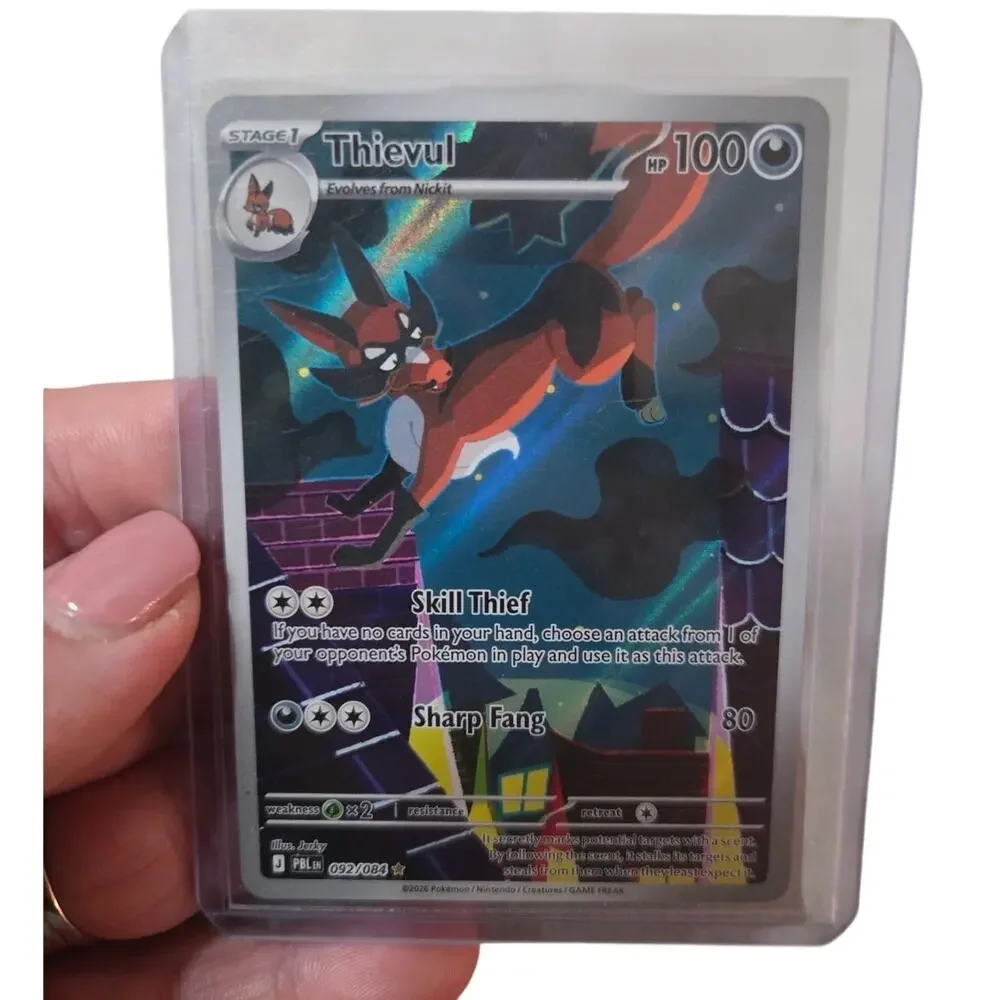Thievul 092/084 Illustration Rare Pitch Black Pokemon New